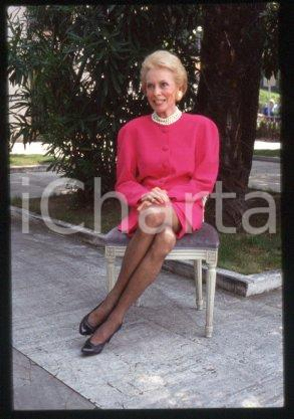 35mm vintage slide* 1992 CERNOBBIO VILLA ERBA American actress Janet LEIGH (25)