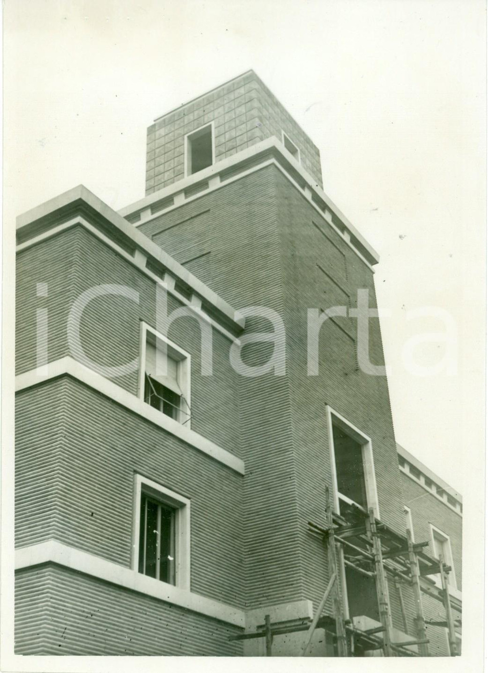 Fotografia d epoca originale 1938 MILANO Nuova Caserma MILIZIA VOLONTARIA SICUREZZA NAZIONALE MVSN Fotografia 1