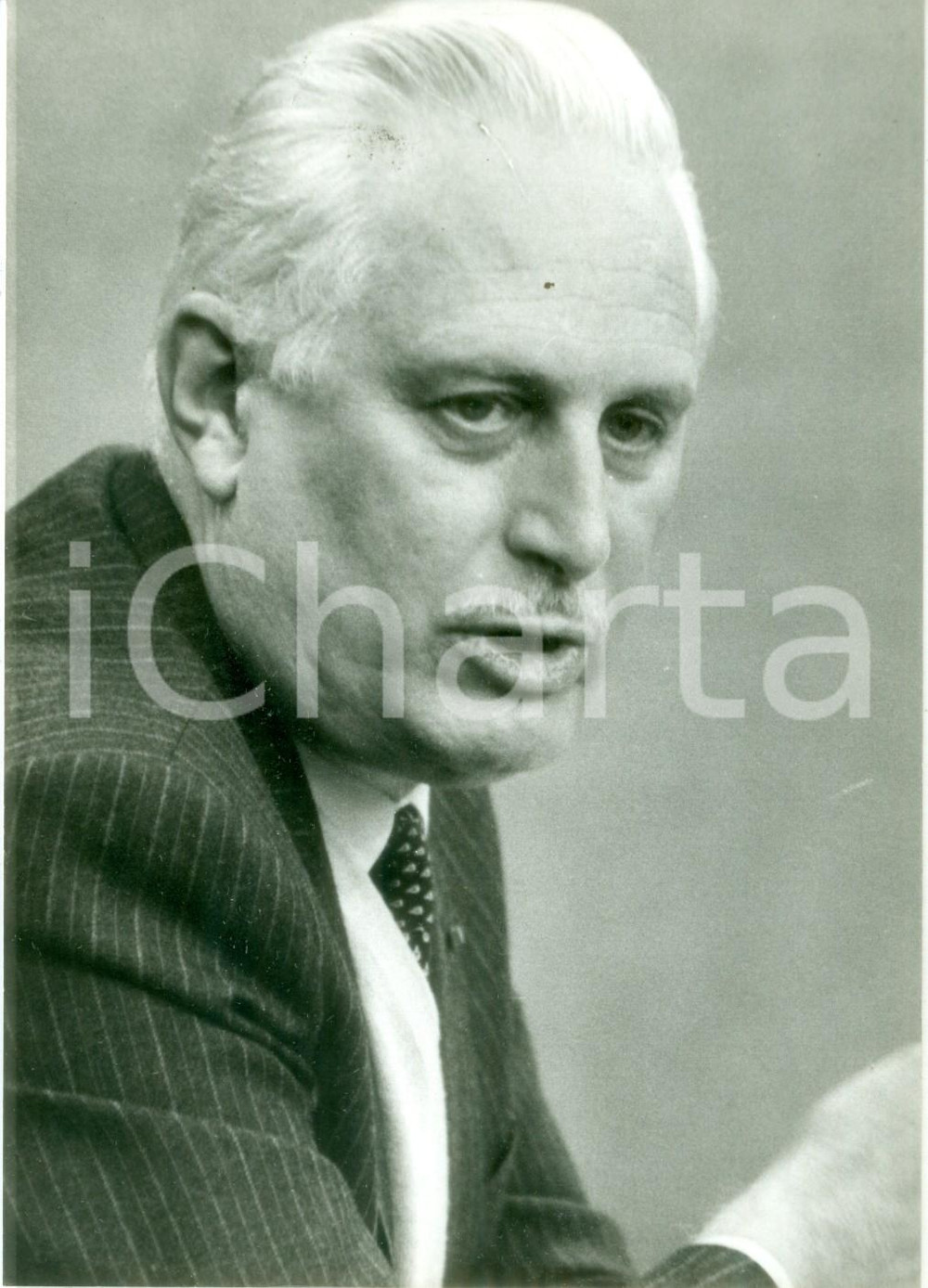 Fotografia d epoca originale 1980 PARIS Ministro AndrÃ© GIRAUD parla al Club de la Presse I Fotografia 1