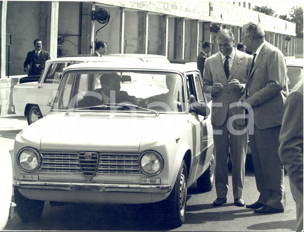 1964 MONZA Presentazione nuove ALFA ROMEO GIULIA - Ernesto CALINDRI *Foto