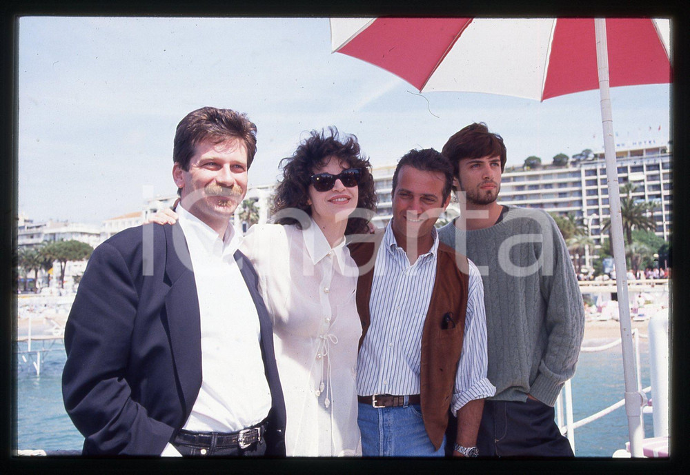 35mm vintage slide*1994 CANNES Alessandro D'ALATRI Anna GALIENA Massimo GHINI 2