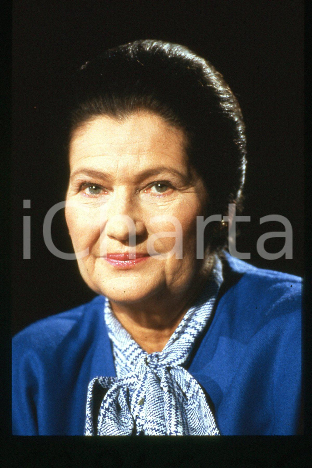 35mm vintage slide* 1990 ca FRANCE Simone VEIL French politician (1)