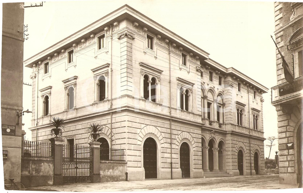 Fotografia d'epoca originale 1927 GROSSETO Veduta palazzo LITTORIO Arch. DELLA ROCCA 1