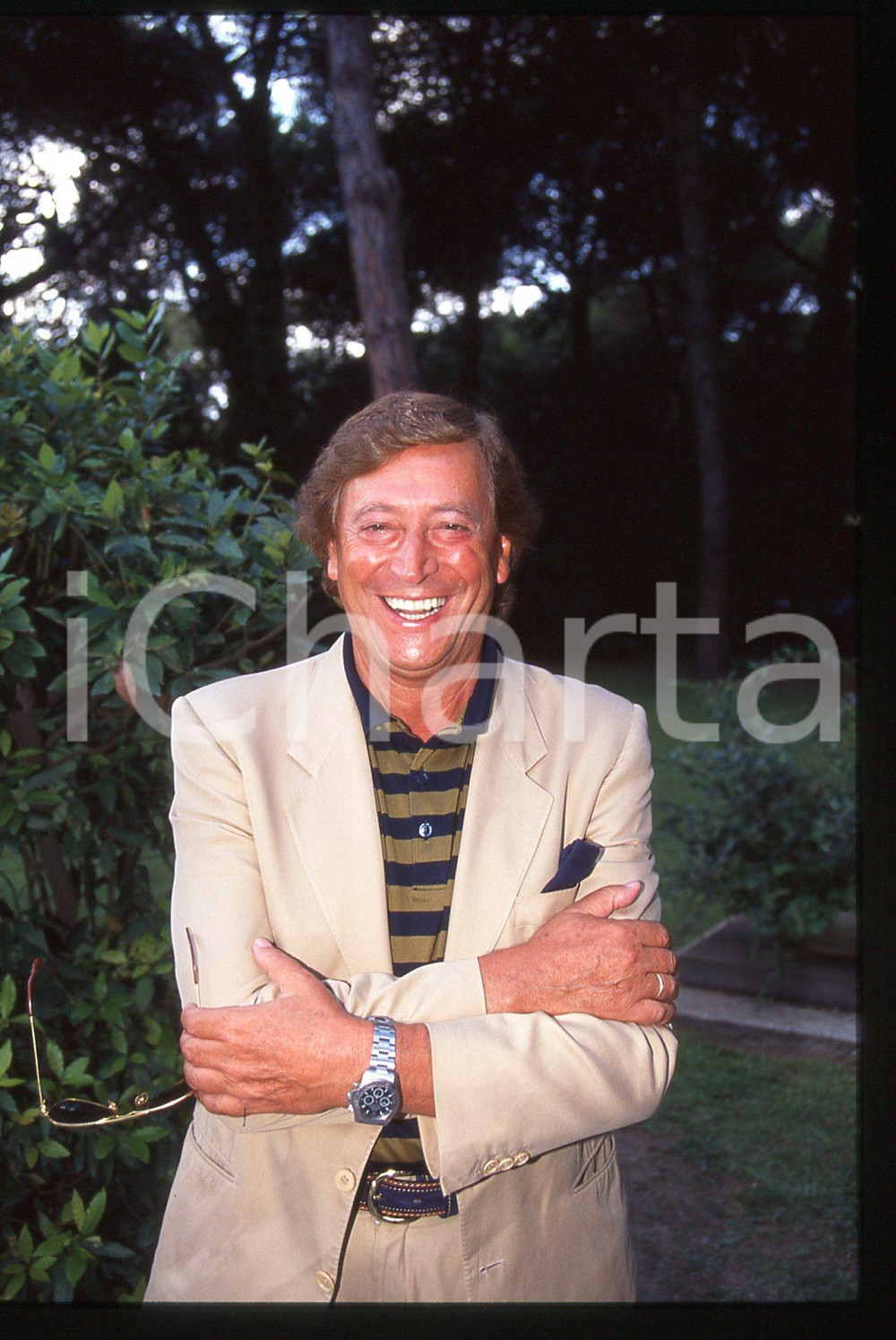 35mm vintage slide* 1990 ca COSTUME Guido ANGELI Ritratto del presentatore (11)