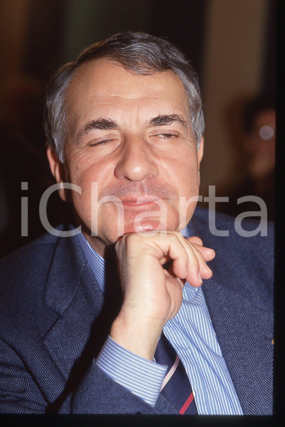 35mm vintage slide* 1985 ca ITALIA PLI Vincenzo PALUMBO Ritratto del politico 2