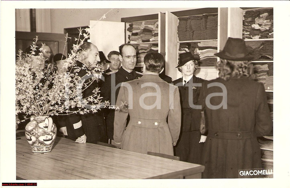 Fotografia d epoca originale 1941 VENEZIA WWII Andrea IPPOLITO inaugura Casa Donna Fascista FOTOGRAFIA 1