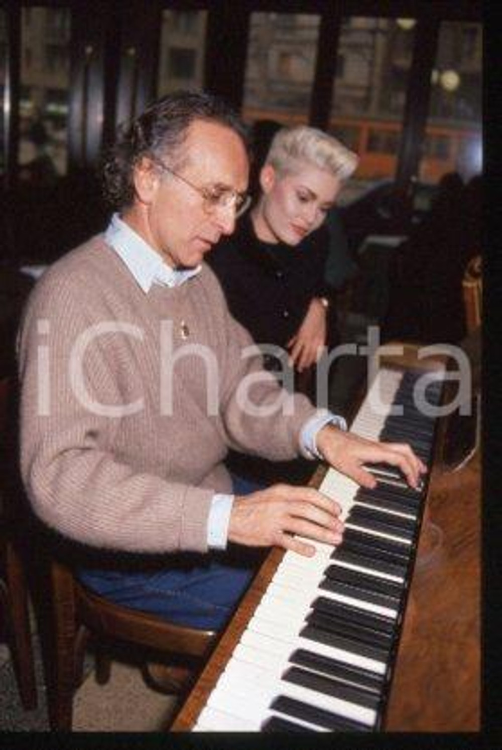 35mm vintage slide* 1990 ca MILAN Italian film director Ruggero DEODATO (14)