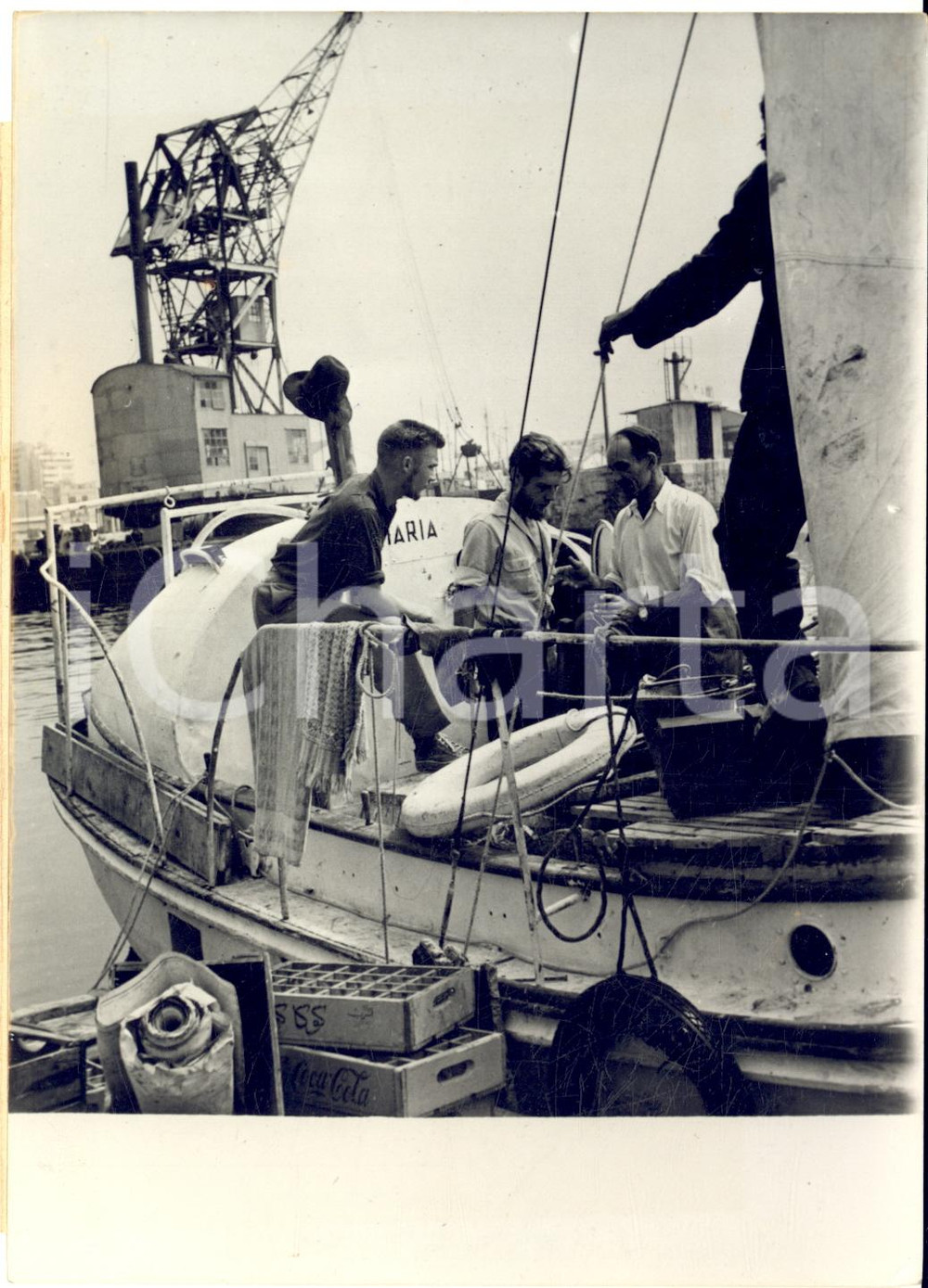 1953 CASABLANCA Jean PILLON part à la recherche de Raymond MAUFFRAIS Photo 13x18