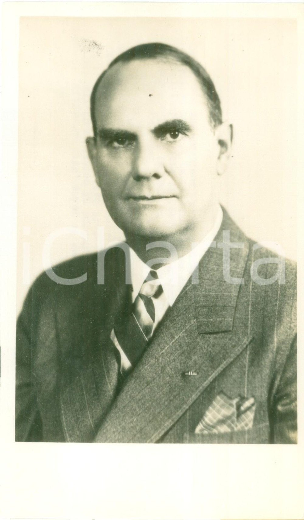 Fotografia d epoca originale 1945 USA William L. BATT Capo Missione Economica in GRAN BRETAGNA Fotografia 1