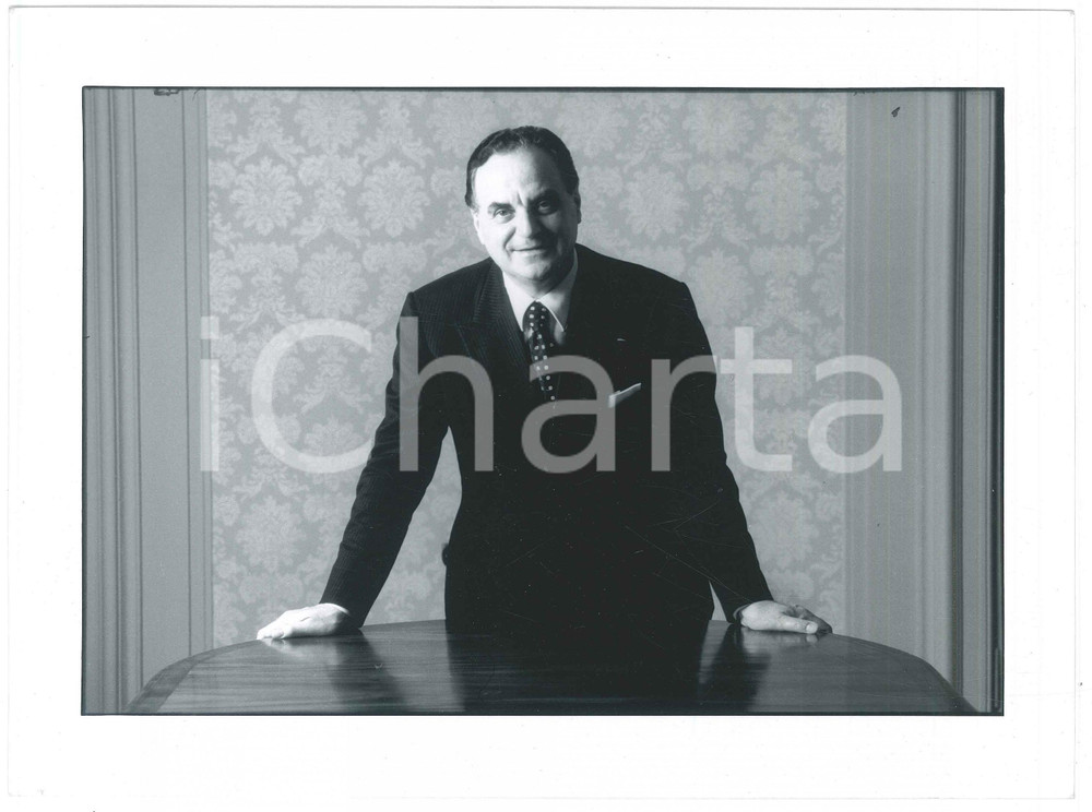 Fotografia d epoca originale 1990 ca ITALIA Giancarlo Elia VALORI Presidente Società Autostrade e AISCAT Foto 1