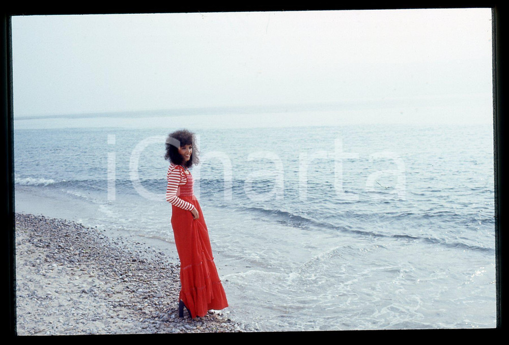 35mm vintage slide* 1970ca CATANIA (?) Marcella BELLA Ritratto della cantante 16