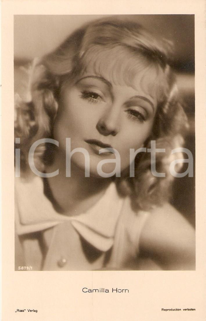 Cartolina originale da collezione 1930 ca CINEMA Actress Camilla HORN wears a blouse Cartolina FP NV 1