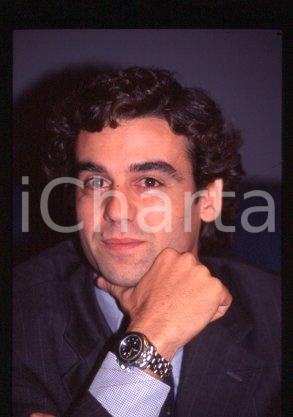 Francesco IACONO MILANO Conferenza stampa Ritratto 1995  *35 mm vintage slide 3