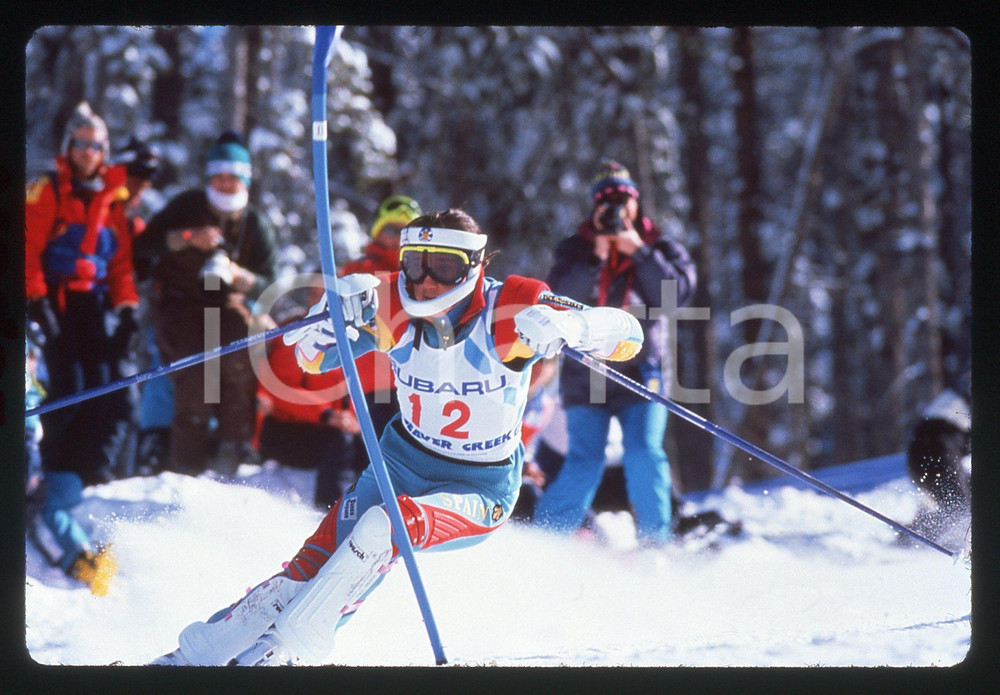 35mm vintage slide*1989 VAIL Mondiali SCI ALPINO Blanca Fernández OCHOA - SLALOM