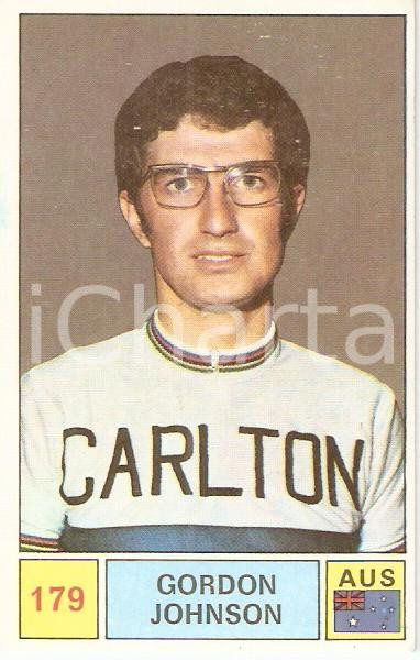 Oggetto da collezione cartaceo PANINI  SPRINT 1971 Figurina Gordon JOHNSON n. 179 Sponsor CARLTON 1