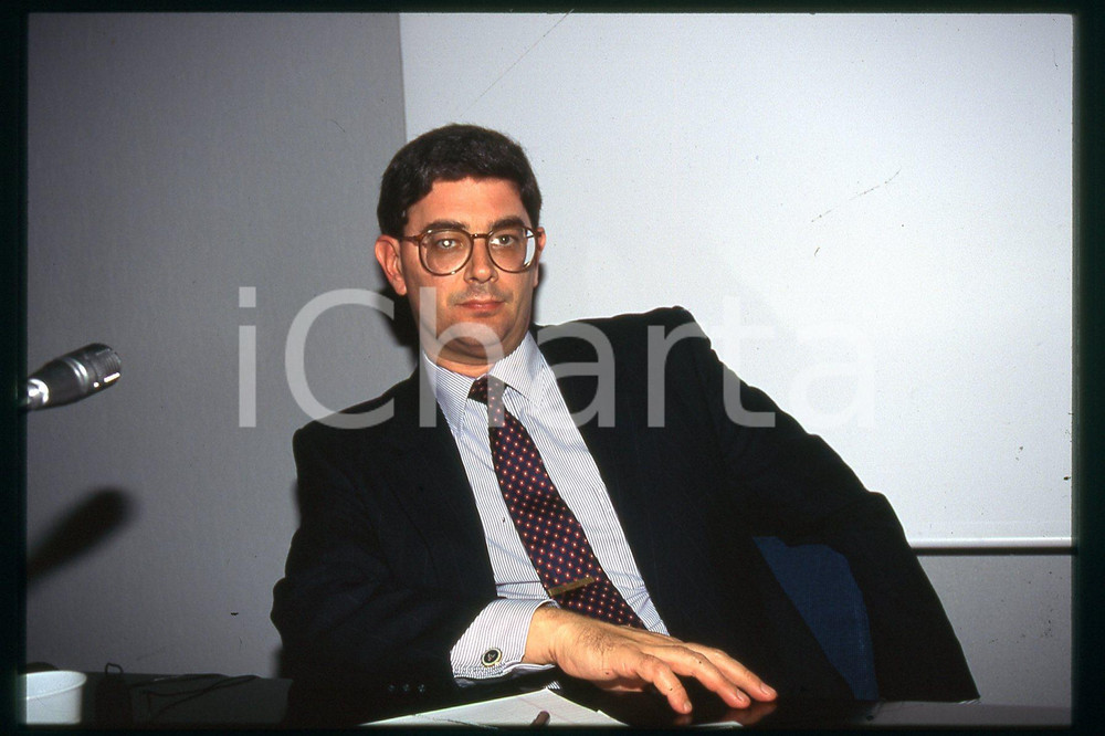 35mm vintage slide* 1990 ca ITALIA George WEIGEL Scrittore americano (3)