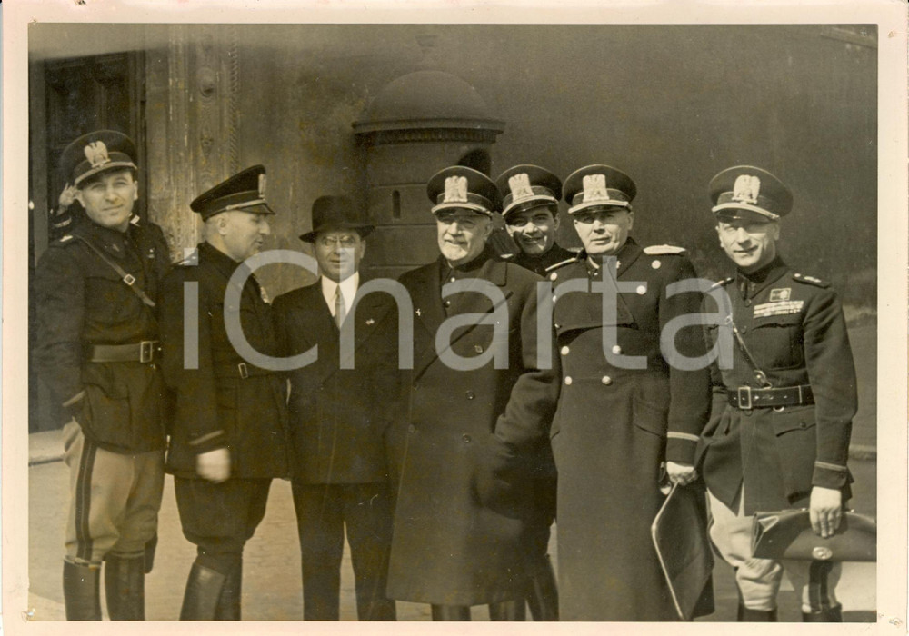 Fotografia d epoca originale 1940 ROMA Giuseppe VOLPI Pietro CAPOFERRI Comitato Corporativo salari Foto 1