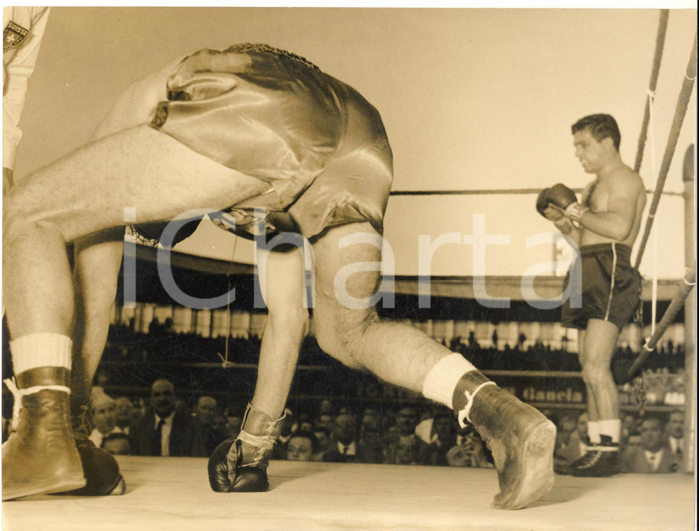 1959 MILANO BOXE Pesi Welter - Duilio LOI batte Emilio MARCONI - Foto 24x18