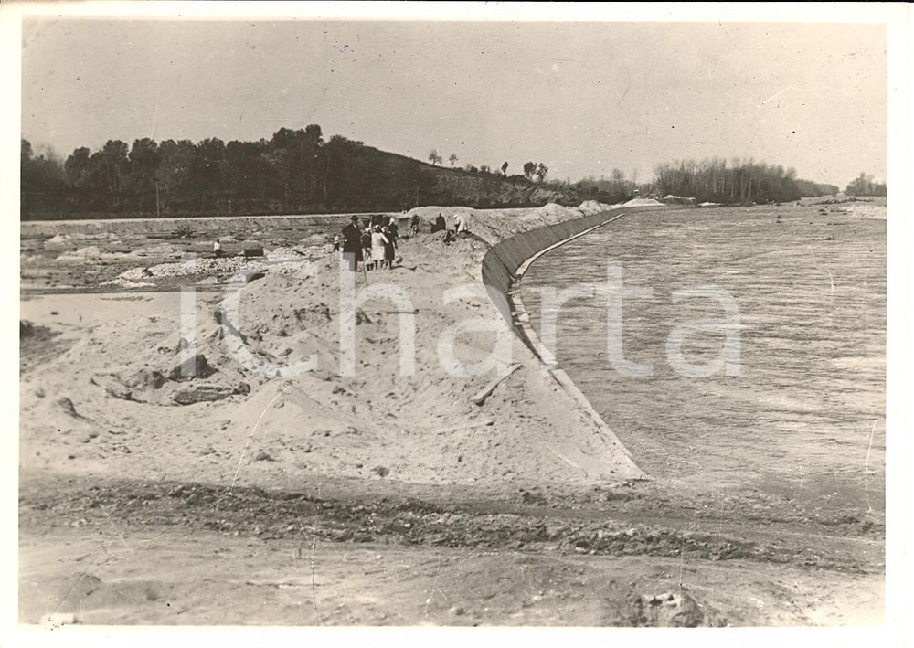 Fotografia d'epoca originale 1933 ROSARNO (RC) Sistemazione del fiume MESIMA Foto 1