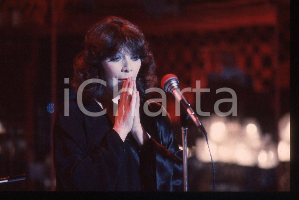35mm vintage slide* 1985ca MUSICA Juliette GRÉCO Ritratto della cantante (19)
