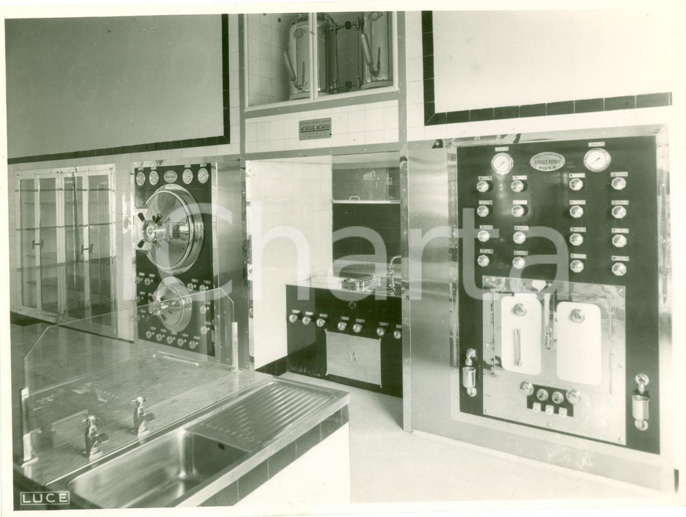 Fotografia d epoca originale 1934 ROMA Cucine ACHILLE ACHILLI ospedale sanatoriale MUSSOLINI Fotografia 1