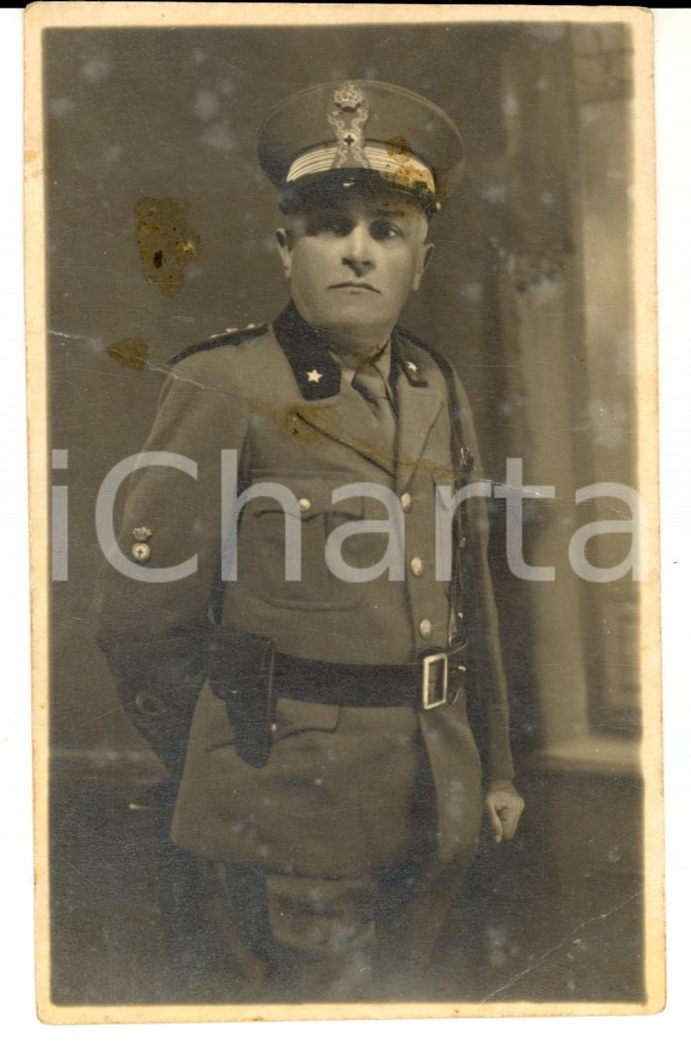 Fotografia d'epoca originale 1940 ca ABBIATEGRASSO (MI) Guido BARICELLI ufficiale medico *Foto C. NASCIMBENI 1