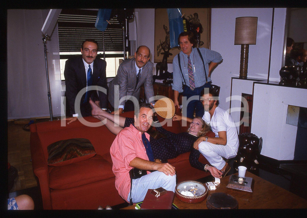35mm vintage slide*1989 UNA VERITÀ COME UN'ALTRA Gianluigi CALDERONE e il cast