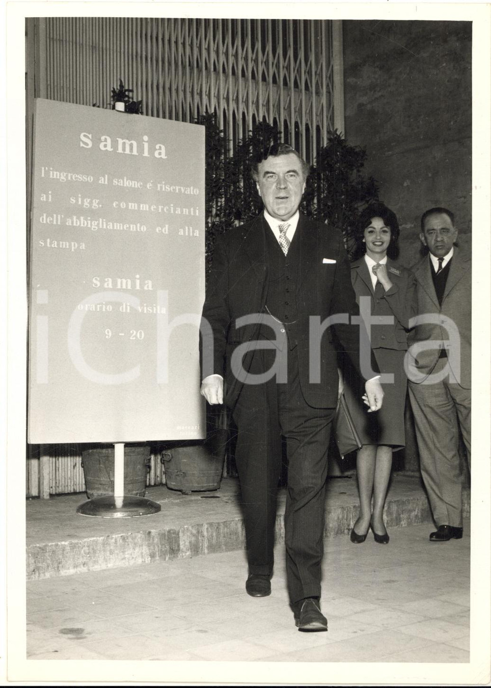 1959 TORINO SAMIA Norman HERTELL sarto della regina Elisabetta in visita *Foto