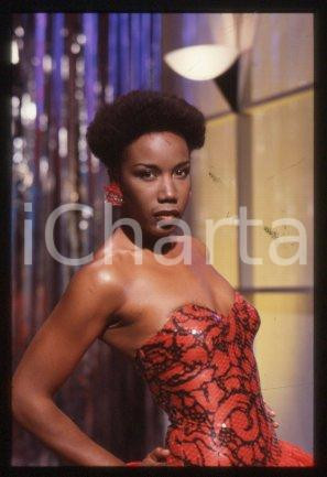 35mm vintage slide* 1985 ITALY singer Josette MARTIAL Portrait (51)