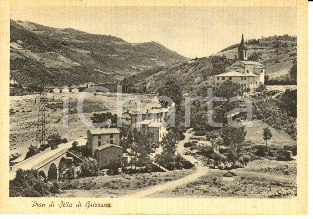 Cartolina originale da collezione 1960 ca PIAN DI SETTA DI GRIZZANA (BO) Veduta del paesaggio *Cartolina FG NV 1