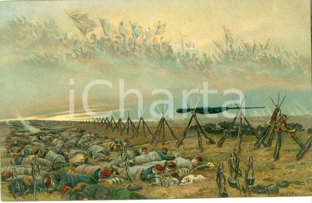 Cartolina originale da collezione 1918 WW1 ESERCITO FRANCESE Il sogno Cartolina ILLUSTRATA FP NV 1