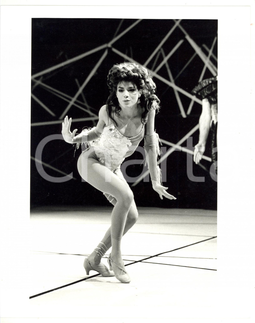 Fotografia d epoca originale 1985 ca RAI  DANZA Loretta VALDESPINO in costume di scena  Foto VINTAGE 1