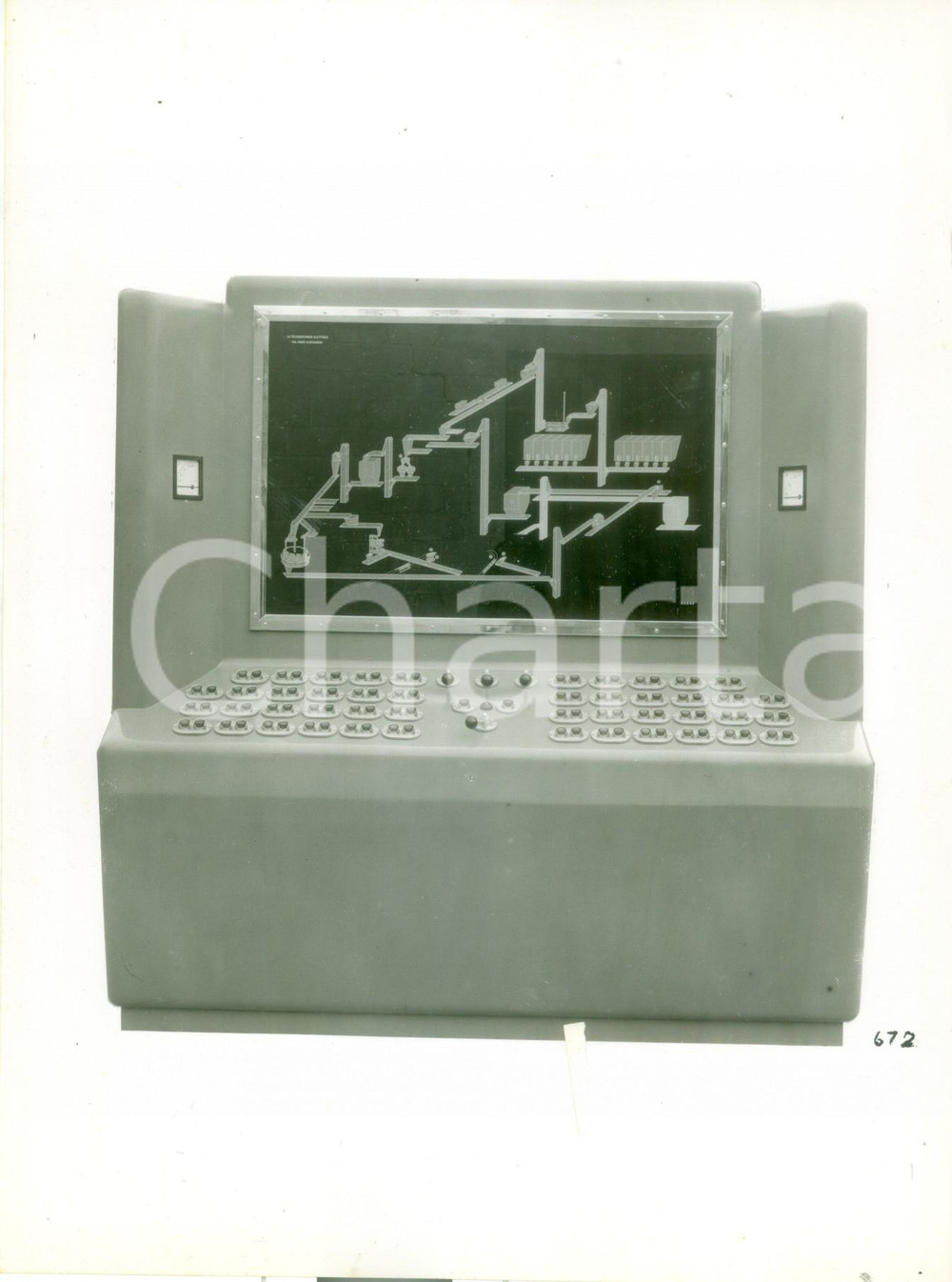 Materiale pubblicitario d’epoca 1960 MILANO Telemeccanica Elettrica Quadro controllo trasporto terra Scheda foto 1