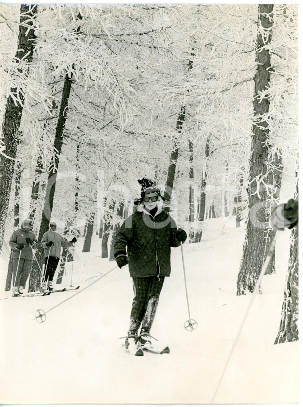 1962 SESTRIERE Maria Beatrice di SAVOIA sugli sci *Foto VINTAGE 18x24 cm