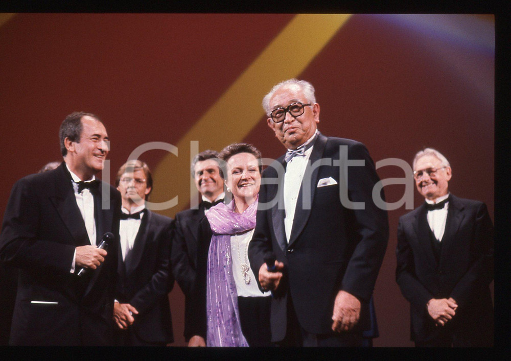 35mm vintage slide* 1990 FESTIVAL DI CANNES Akira KUROSAWA Bernardo BERTOLUCCI 8