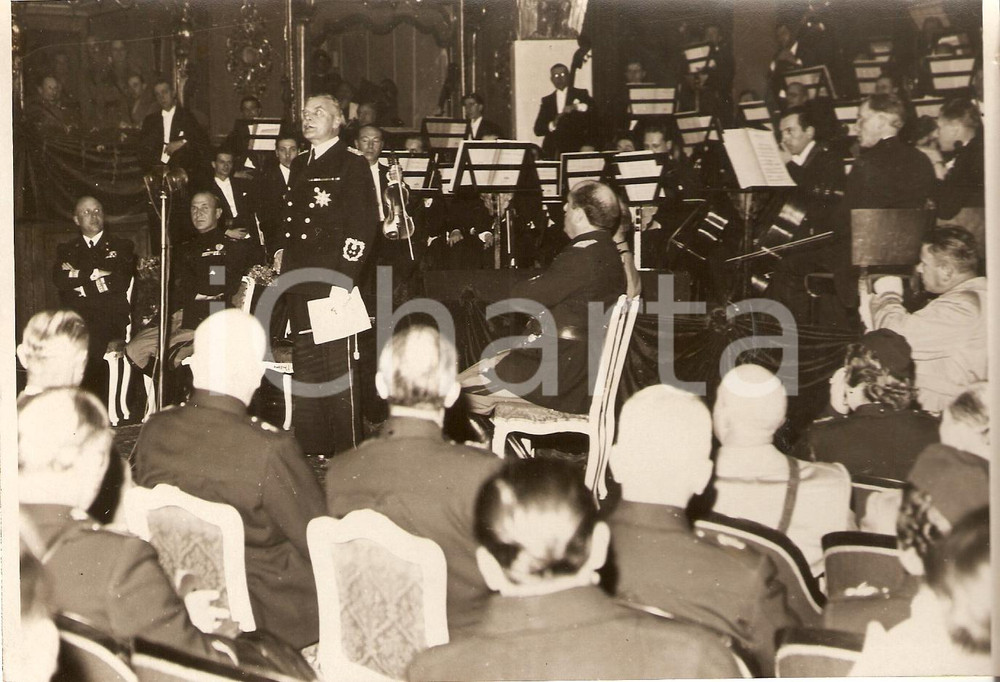 Fotografia d'epoca originale 1939 TORINO, Alfieri, Mackensen Cultura Italia Germania 1