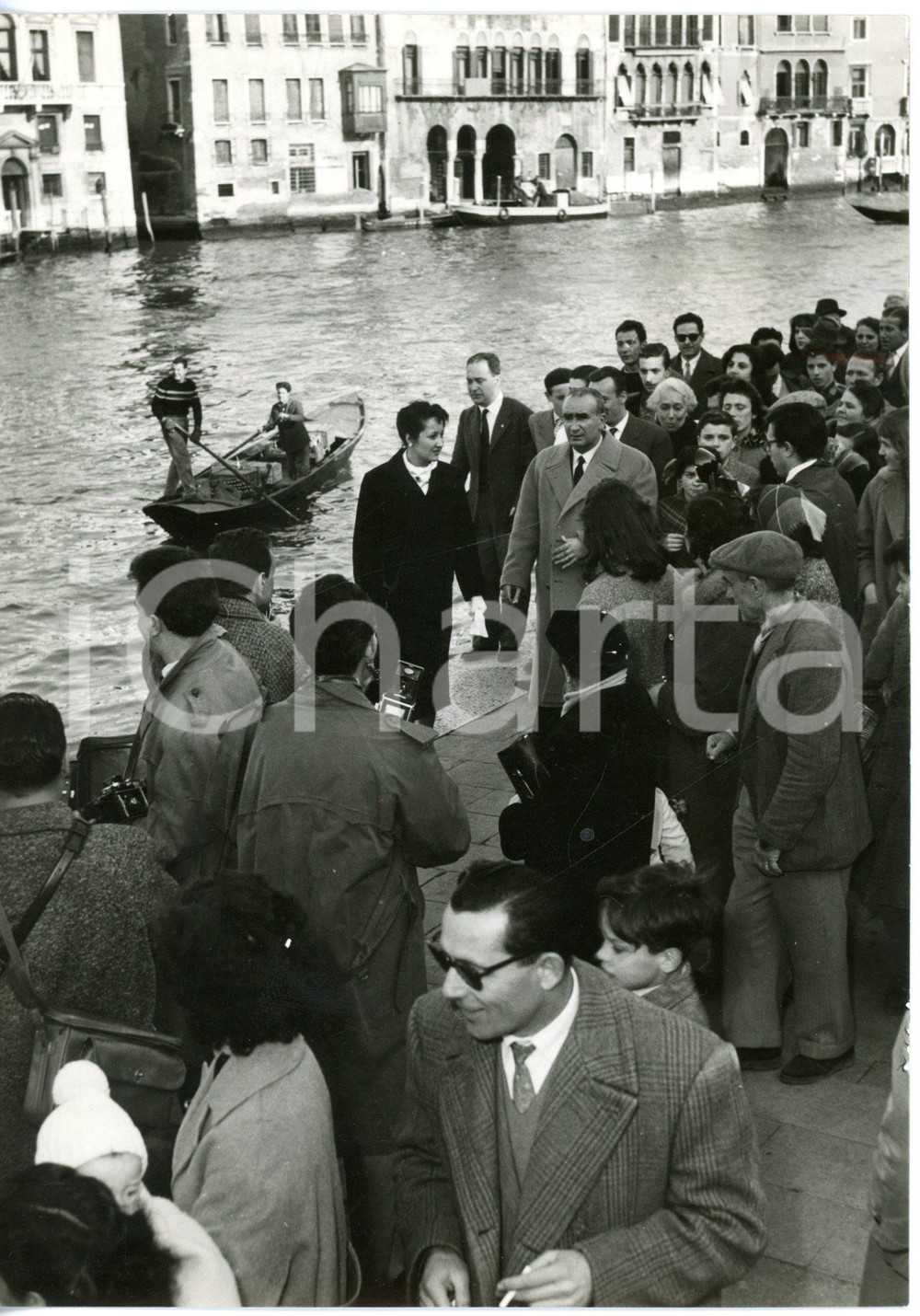 1957 VENEZIA Processo Montesi - Arrivo di Maria MONETA CAGLIO - Foto 13x18 cm
