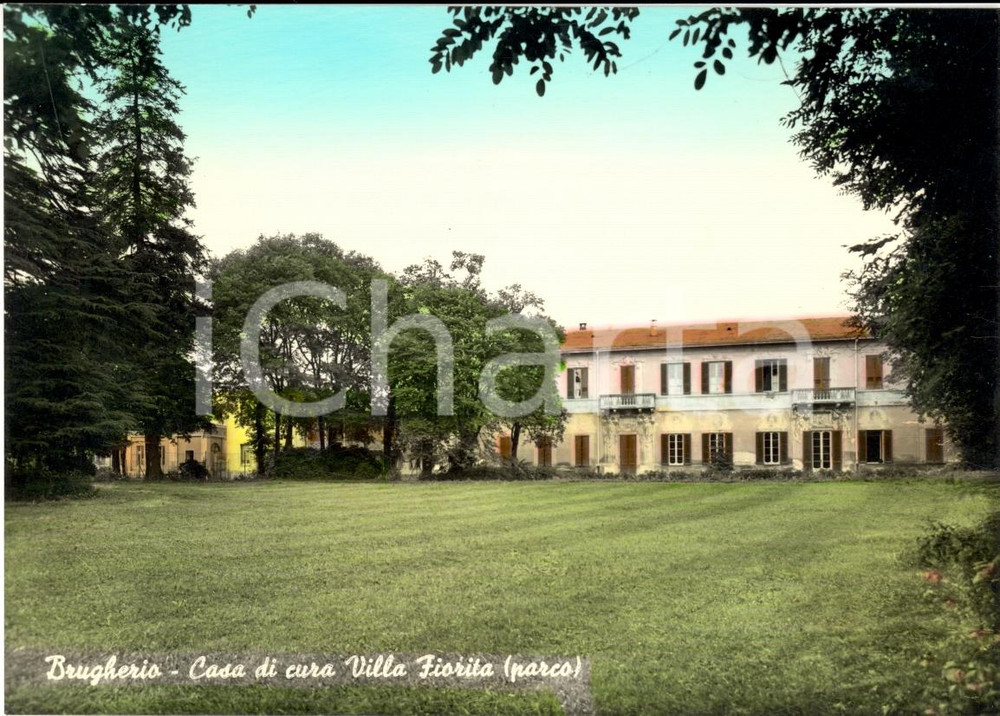 Cartolina originale da collezione 1950 ca BRUGHERIO Casa di Cura Villa Fiorita FG NV 1