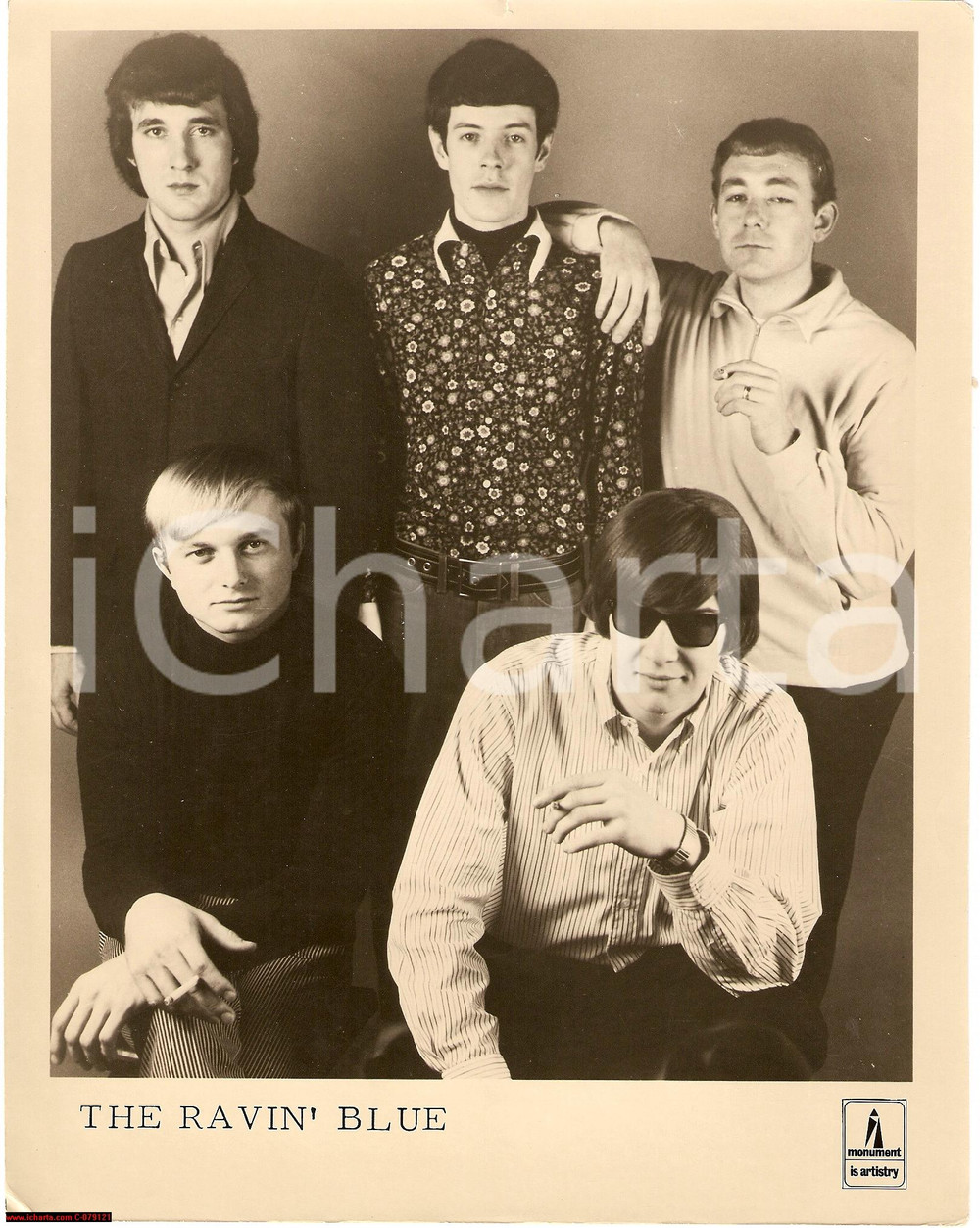 Fotografia d epoca originale 1970 THE RAVIN  BLUE Real photo Monument RARE 1