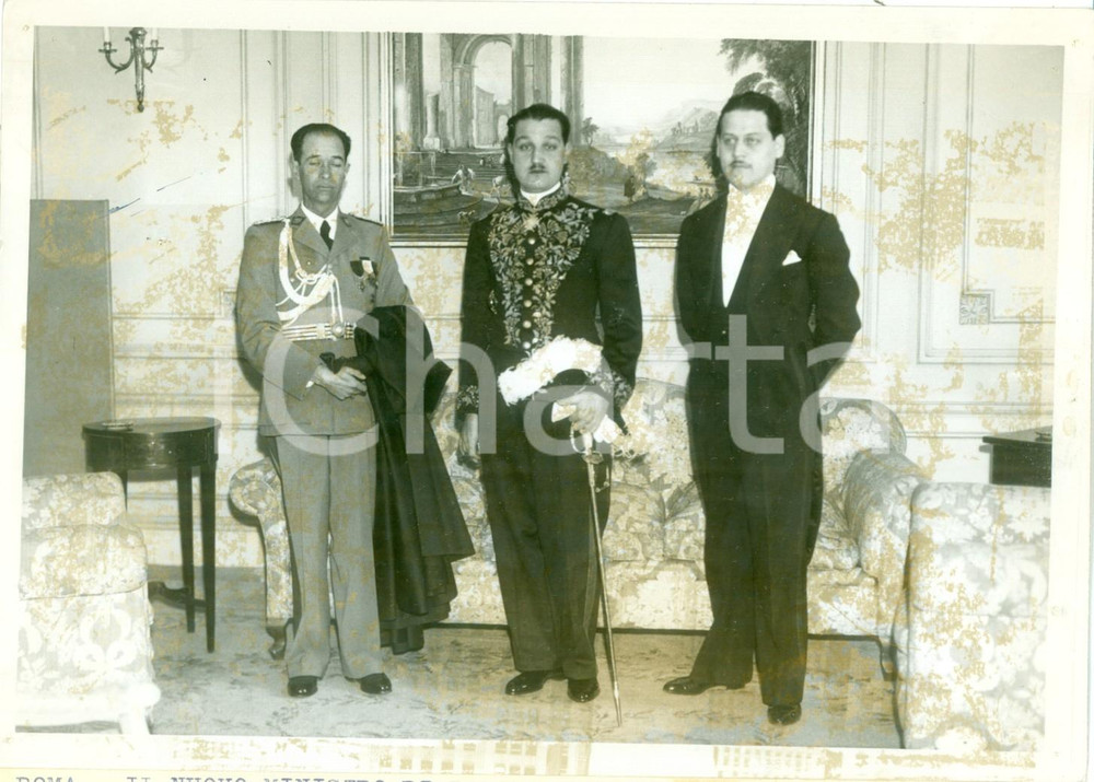 Fotografia d epoca originale 1939 ROMA Gabriel GOSALVEZ TEJADA ambasciatore della BOLIVIA alla SANTA SEDE 1