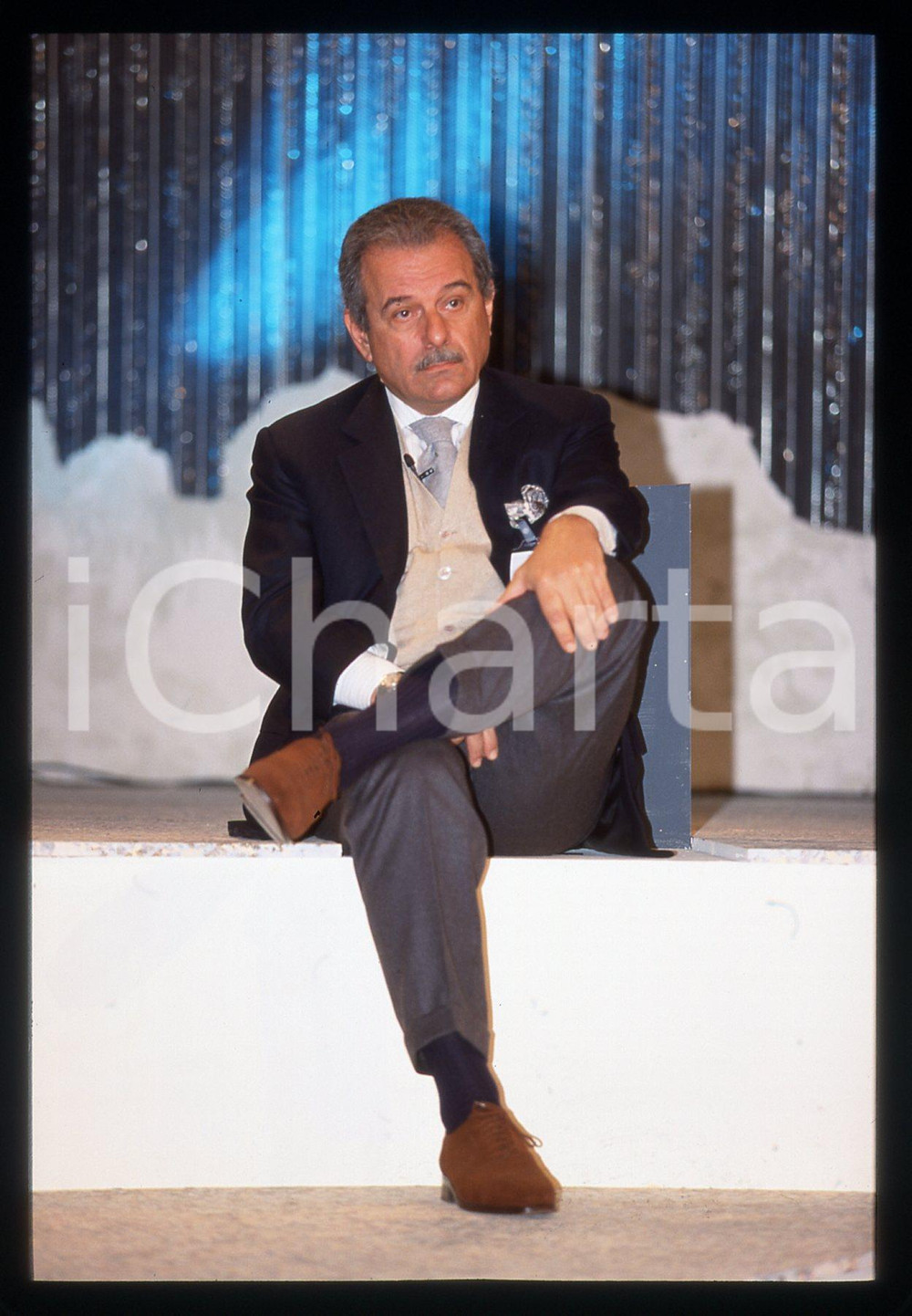 35mm vintage slide* 1990 ca COSTUME Massimo VITTA ZELMAN Ritratto dell'editore