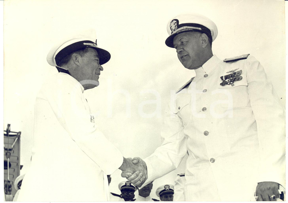 1958 VILLEFRANCHE Nave USS DES MOINES - Charles R. BROWN Clarence E. EKSTROM