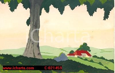 Cartolina originale da collezione 1930 ca AUSTRALIAN Post-cards EENNEY dipinta a mano FP 1