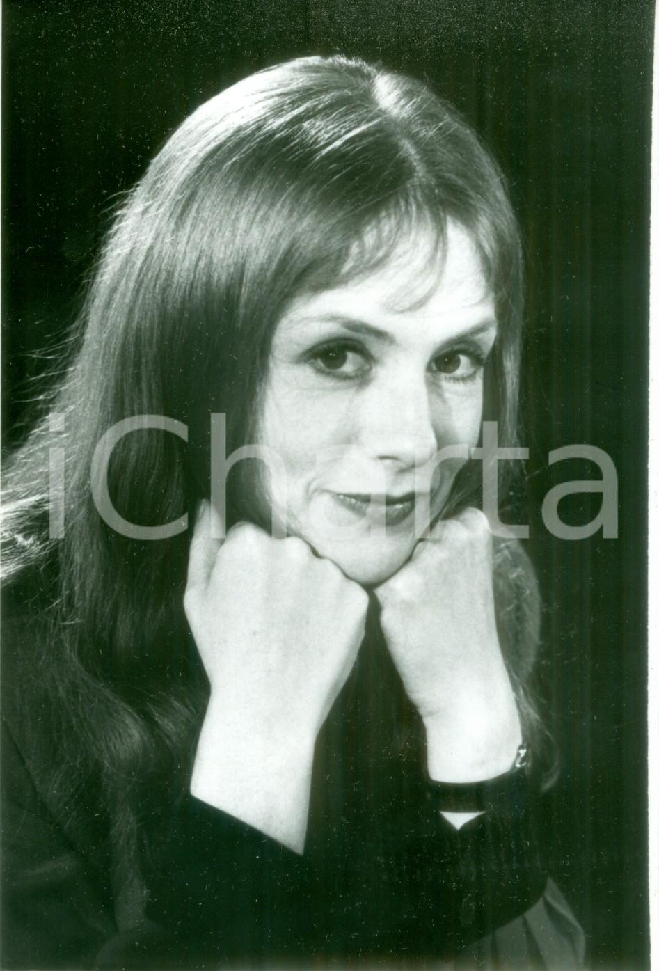 Fotografia d epoca originale 1989 PARIS Attrice Isabelle HUPPERT torna a teatro con spettacolo di TURGENEV 1