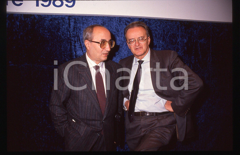 35mm vintage slide* 1989 MILANO Enrico DE MITA e Camillo FERRARI (3)