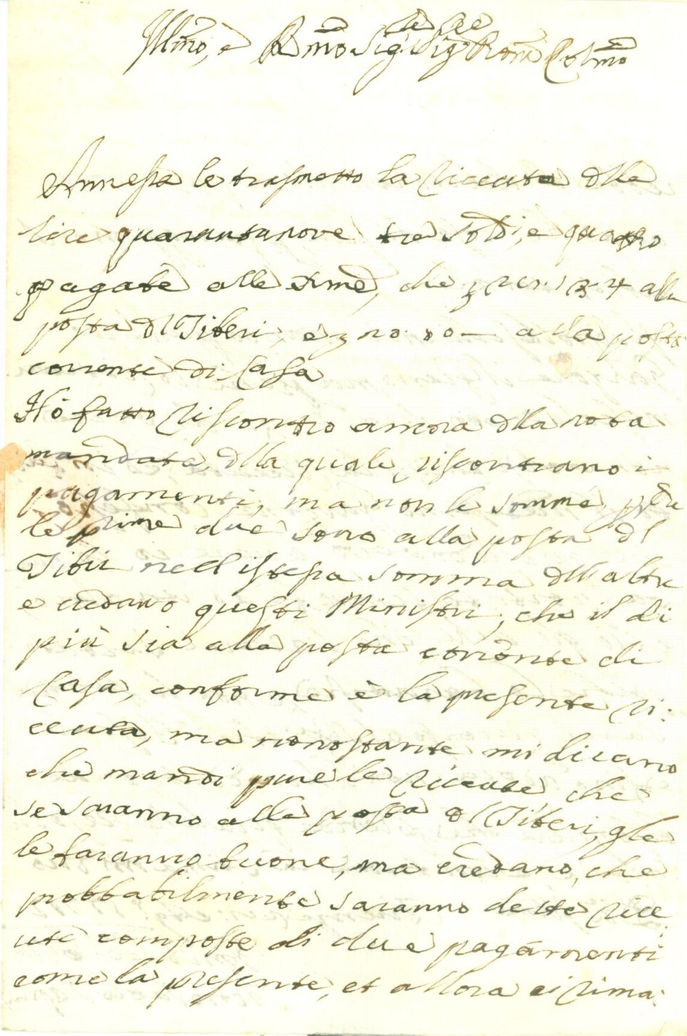Documento originale, autentico 1772 FIRENZE Pietro Paolo PAPINI sull invio di ricevute Prefilatelica 1
