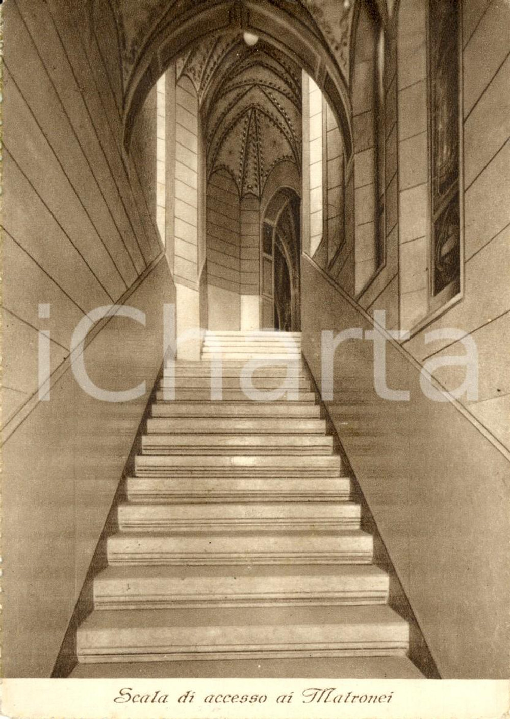 Cartolina originale da collezione 1941 VIGEVANO (PV) Interno santuario della MADONNA di POMPEI *Cartolina FG NV 1