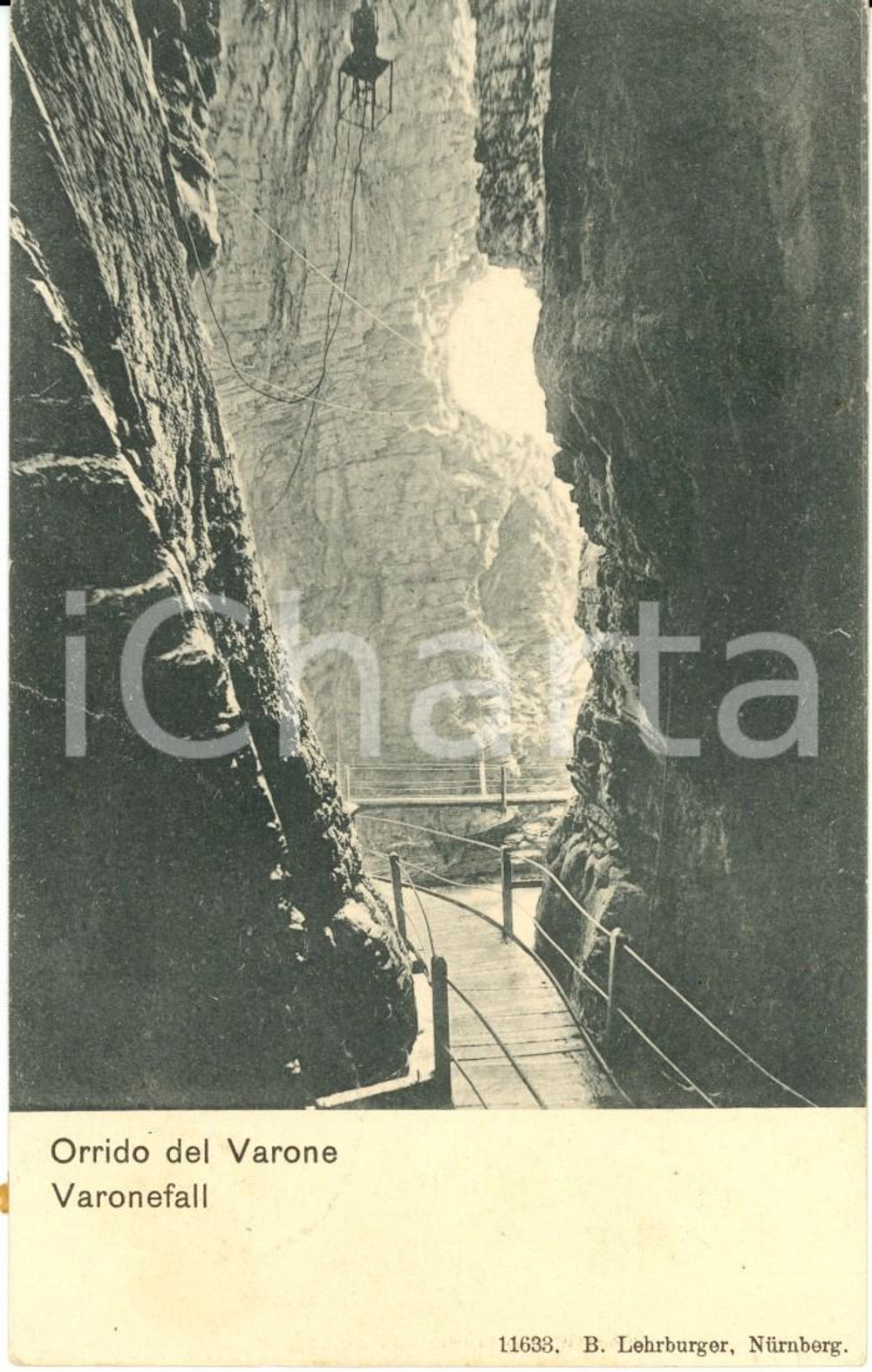 Cartolina originale da collezione 1905 RIVA DEL GARDA (TN) Orrido del VARONE - VARONEFALL *Cartolina FP VG 1
