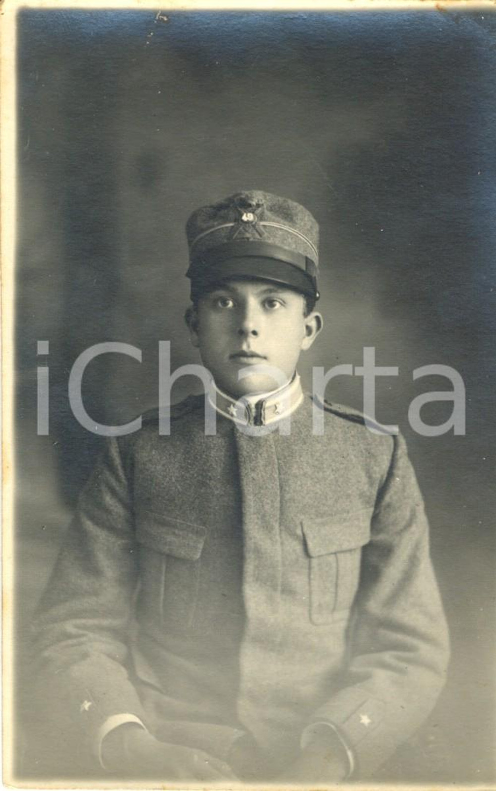 Fotografia d epoca originale 1910 ca REGIO ESERCITO 49° Reggimento Fanteria  Ritratto di ufficiale Foto 1