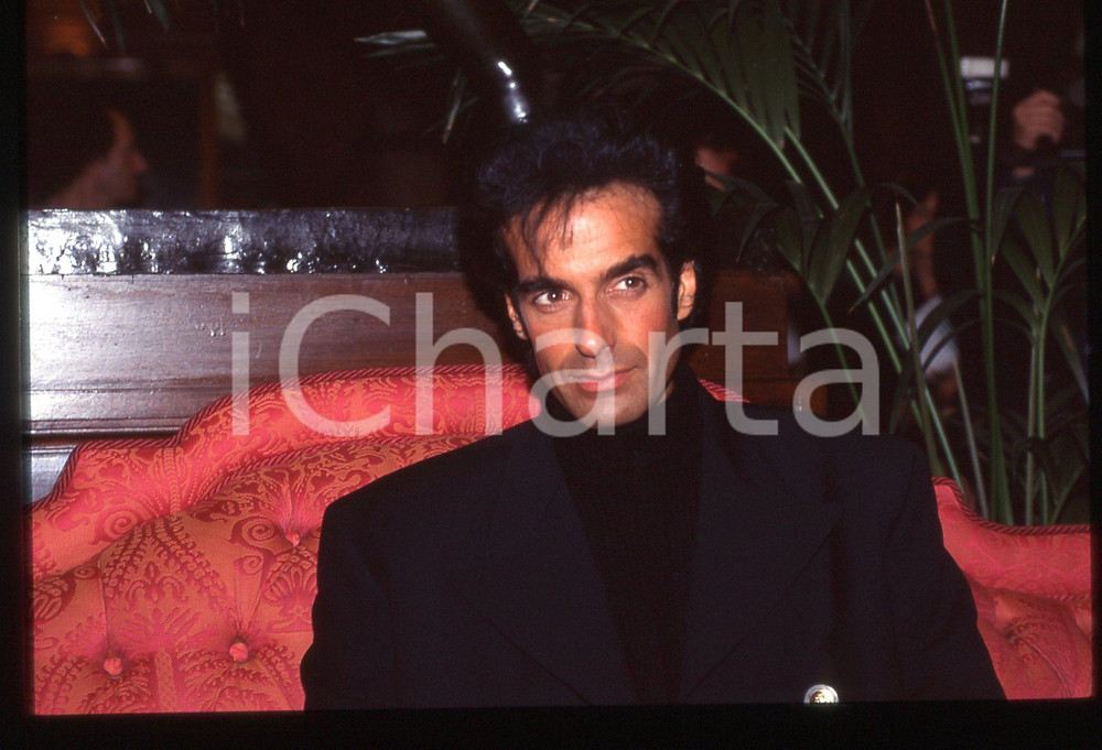 35mm vintage slide* 1995ca COSTUME David COPPERFIELD Ritratto illusionista 26